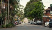 Trees and street view, Streetscape, Bangalow