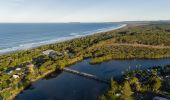 Aerial sunset view, Brunswick Heads