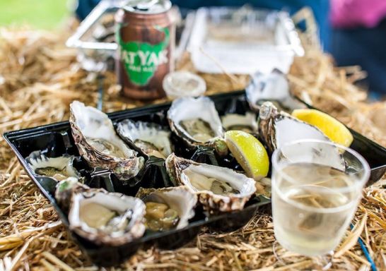 Oysters presented in the Narooma Oyster Festival on the NSW South Coast