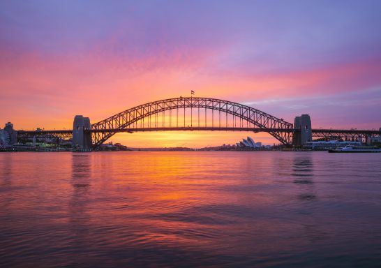 Sydney Harbour Bridge sunrise