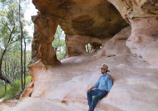 Sandstone Caves, Pilliga National Park in Coonabarabran, Warrumbungle, Country NSW