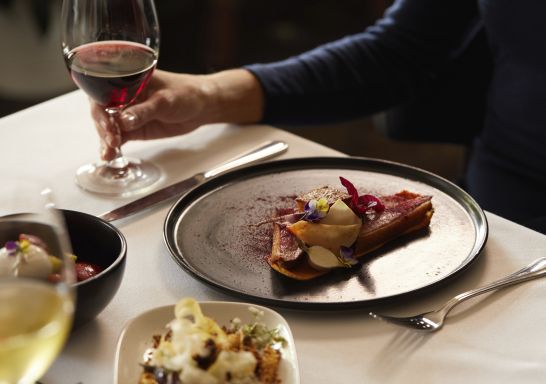 Elegant dish made from the freshest and highest quality ingredients at Eschalot restaurant, Berrima