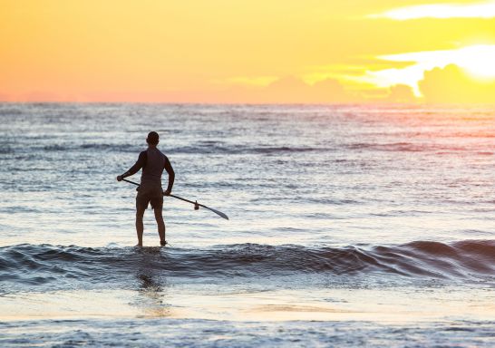 Blick auf den Wallaga-See und den Camel Rock, Bermagui