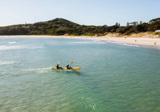 Kayaks at The Pass, Cape Byron Kayaks, Byron Bay